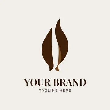 Minimalist logo featuring a subtle birds concept. Stock Illustration