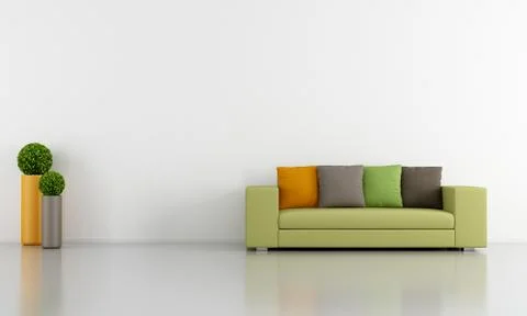 Minimalist lounge Illustrazione stock