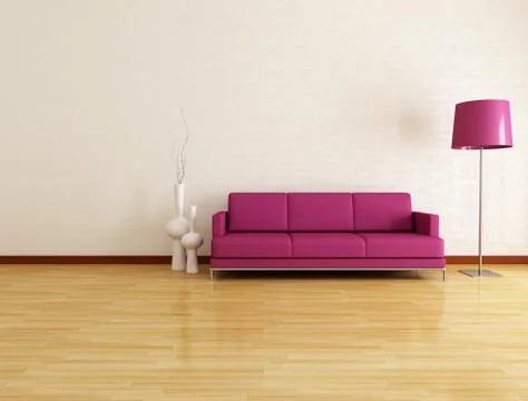 Minimalist lounge Stock Illustration