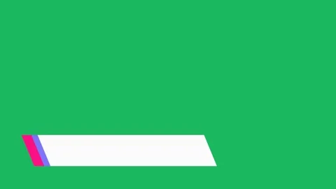 Minimalist Lower Third Animation with Green Screen Stock Footage 316370030