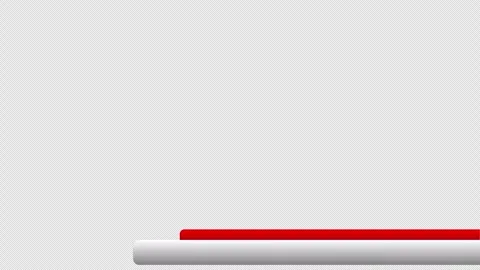 Minimalist lower third animation with a white title bar Stock Footage 314800587
