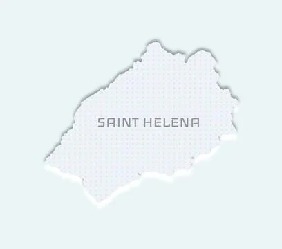 Minimalist map of Saint Helena Stock Illustration