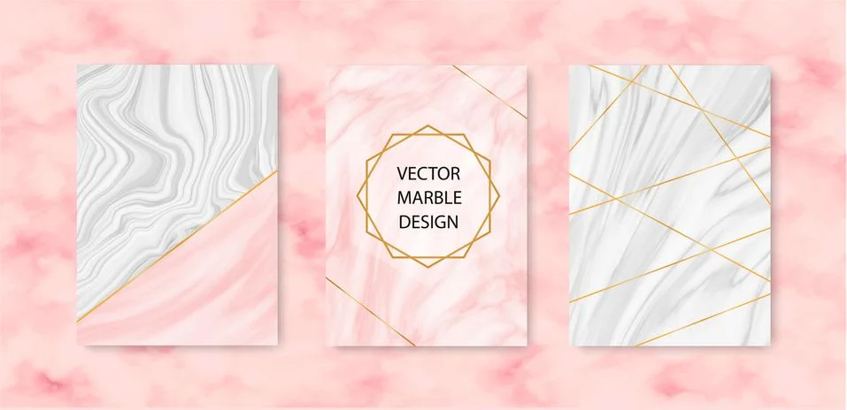 Minimalist Marble Texture Vector Design Illustrazione stock