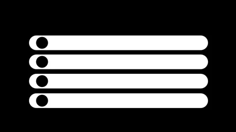 Minimalist Menu Bar Point List Animation Stock Footage 335668036