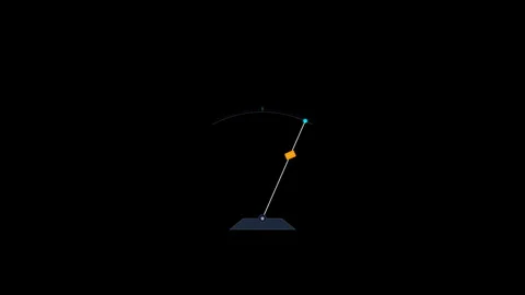Minimalist Metronome Pendulum Tempo Rhythm Element 스톡 동영상 345874035