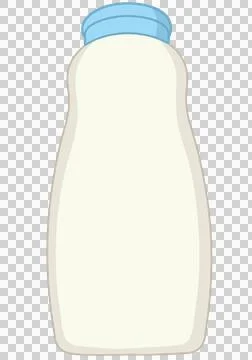 Minimalist milk bottle 库存插图