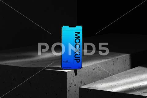 Minimalist Mobile Display Mockup PSD 템플릿