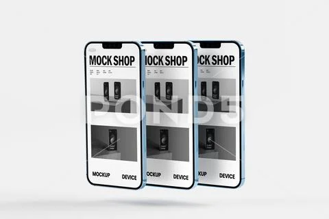 Minimalist Mobile UI Mockup PSD Template