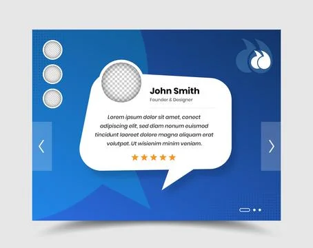 Minimalist modern client feedback and testimonial social media post Illustrazione stock