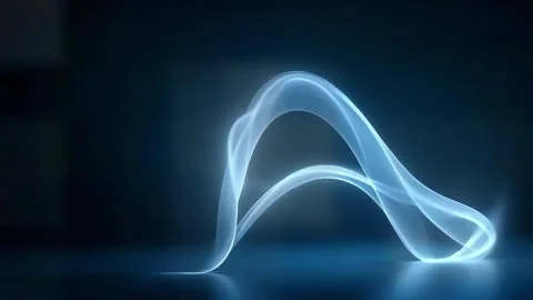 Minimalist Monochrome Waveforms: A Calming Flow of Lines and Curves Stock Footage 286983671
