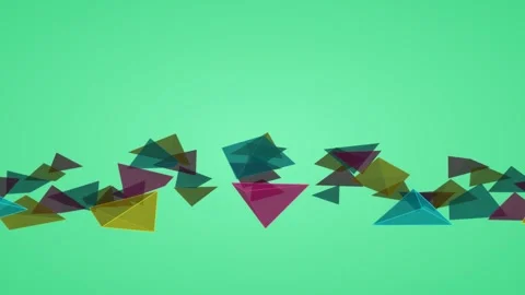 Minimalist motion background featuring translucent multi-colored Stock-Footage 338388022