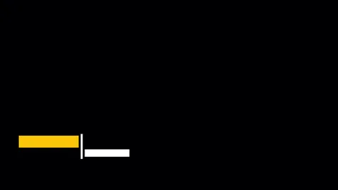 Minimalist name and title lower third yellow white. Stock Footage 288428443