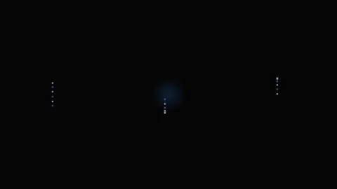 Minimalist navigation interface with subtle icons on a dark background Video stock 339617675