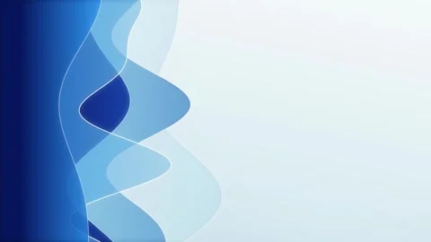 Minimalist navy blue waves flow in a seamless loop Stock Footage 340957504