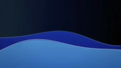 Minimalist navy blue waves flow in a seamless loop Stock Footage 341401962