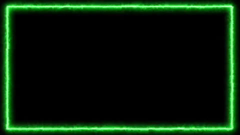 Minimalist Neon Green Rectangular Frame Emitting A Soft Glow 스톡 동영상 303932254
