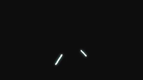 Minimalist neon lines animate across dark background with subtle motion and.. Stock Footage 340939904