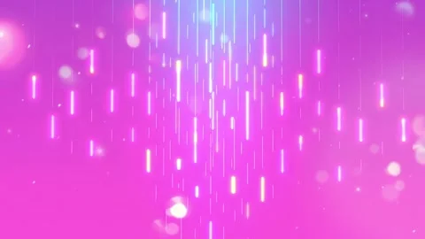 Minimalist Neon Stream: Vertical Light Bars on Pastel Pink Background Stock Footage 330320137