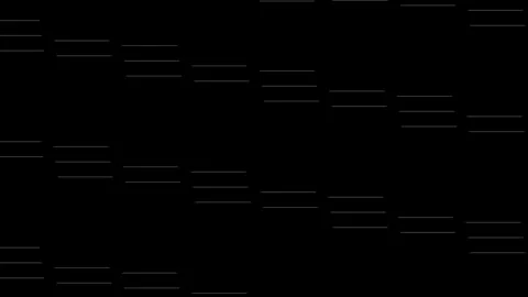 Minimalist network graph glowing in the dark with precise connections 库存影片 335255884
