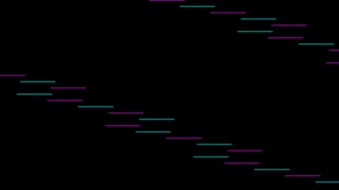 Minimalist network visualization in vibrant purple hues 库存影片 335255867