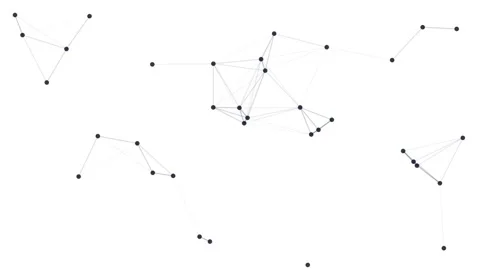 Minimalist Neural Network Plexus Connection Video stock 341834522