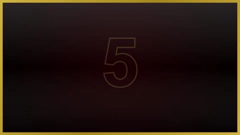 Minimalist number nine on dark background for countdown, sequence, or desig.. Stock Footage 344642937