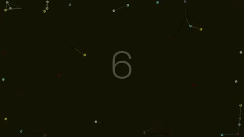 Minimalist Number Nine Graphic Loop on Black Background for Digital Media Stock Footage 342115631