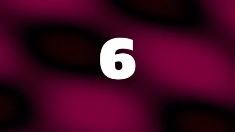 Minimalist number nine graphic on solid dark background Stock Footage 342092502