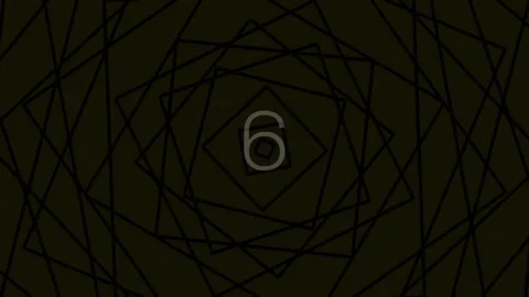 Minimalist numeral nine on black background for graphic counter or countdow.. Stock Footage 342115895