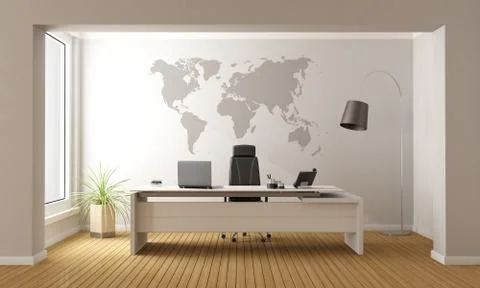 Minimalist office Stock Illustration