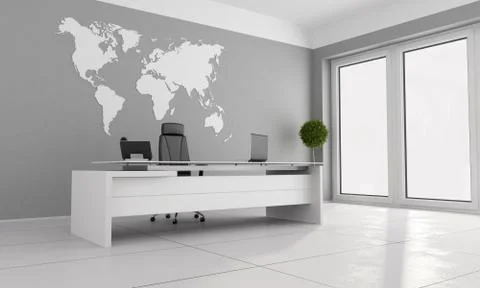 Minimalist office Stock Illustration