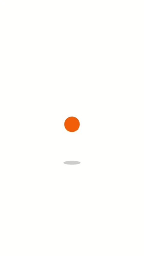 Minimalist orange dot animation on white background. Simple modern motion g.. 库存影片 329210908