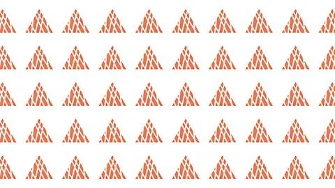 Minimalist Orange Geometric Triangle Pattern with Lattice Detail on a Clean.. 스톡 일러스트