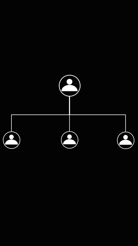 Minimalist Organizational Chart Design Stock Footage 337463126