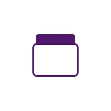 Minimalist outline of a box representing digital data, storage space, appli.. Stockillustratie