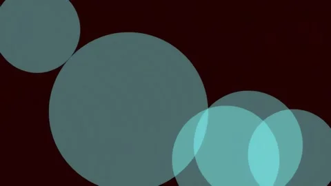 Minimalist overlapping blue circles background for modern geometric present.. Stock Footage 341058938