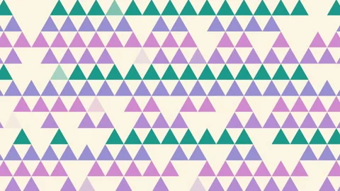 Minimalist Pastel Triangle Pattern on Cream Background Stock Footage 327774666