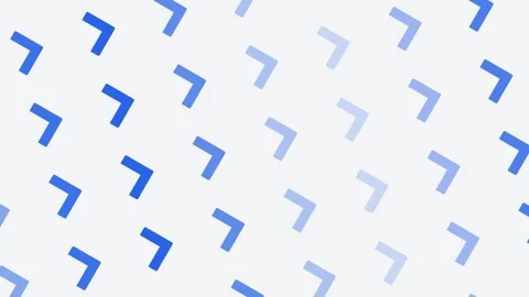 Minimalist pattern of blue chevron arrows on a clean white background Stock Footage 335145878