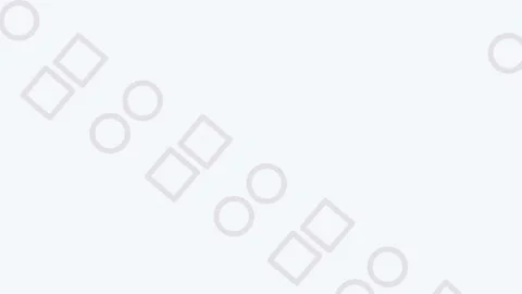 Minimalist pattern featuring light grey geometric circles and squares shapes Video stock 335117642