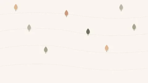 Minimalist pattern featuring scattered colorful autumn leaves on white back.. 库存影片 336262572