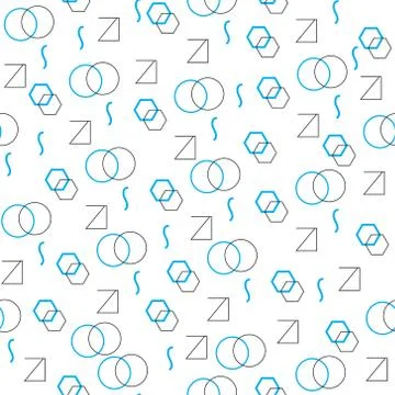 Minimalist pattern with geometric shapes. Modern background. Hipster style Stock Illustration