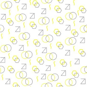 Minimalist pattern with geometric shapes. Modern background. Hipster style Stock Illustration