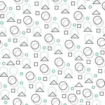 Minimalist pattern with geometric shapes. Modern background. Hipster style Stock Illustration