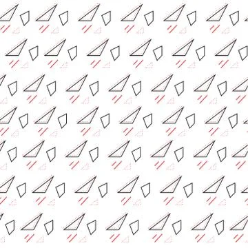 Minimalist pattern with geometric shapes. Modern background. Hipster style Illustrazione stock