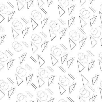 Minimalist pattern with geometric shapes. Modern background. Hipster style Stock Illustration