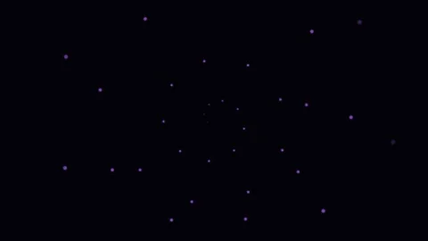 Minimalist pattern of glowing purple dots scattered across a dark background Stock Footage 338310771