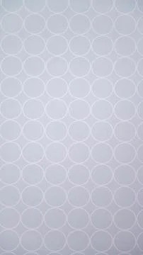 Minimalist pattern of white circles on light gray background Stock Illustration