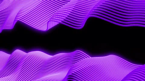 Minimalist Pearlescent Purple Line Pattern Flowing in a 4K Looping Animation. Stock Footage 314474138