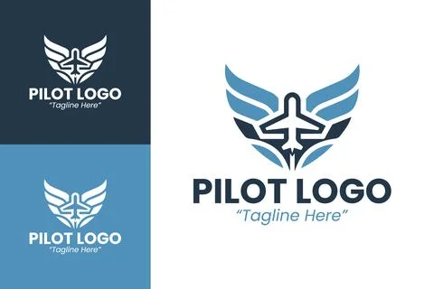 Minimalist Pilot Logo イラスト素材
