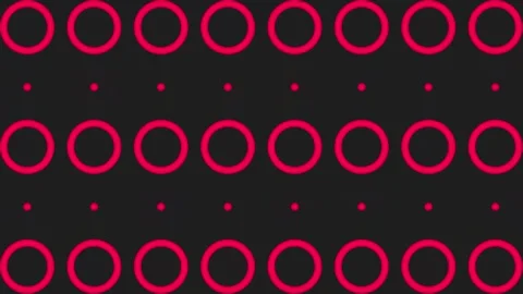 Minimalist pink circle pattern motion background loop Video stock 347300977